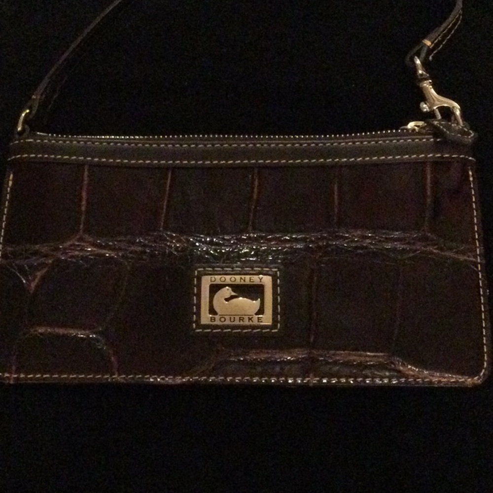 Dooney & Bourke Croc Embossed Wristlet